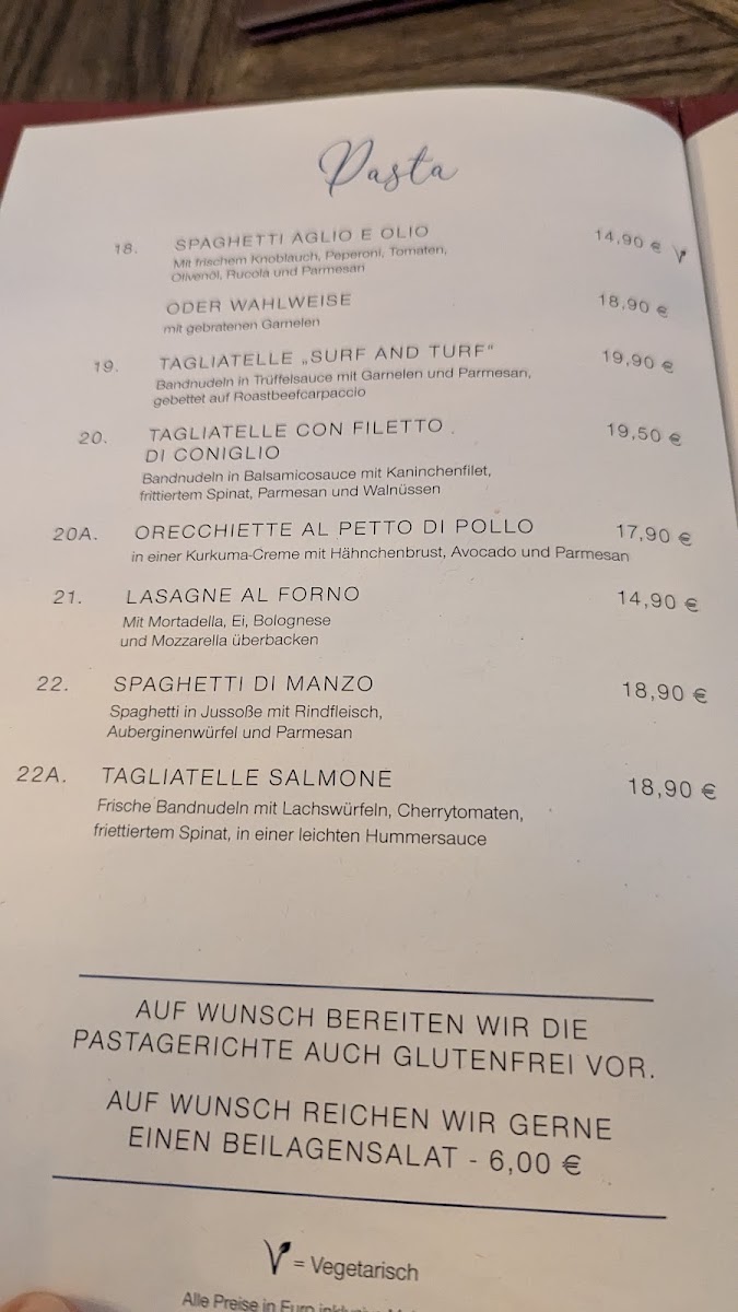 Menu Ristorante La Dolce Vita Cucina Italiana In Aurich-7