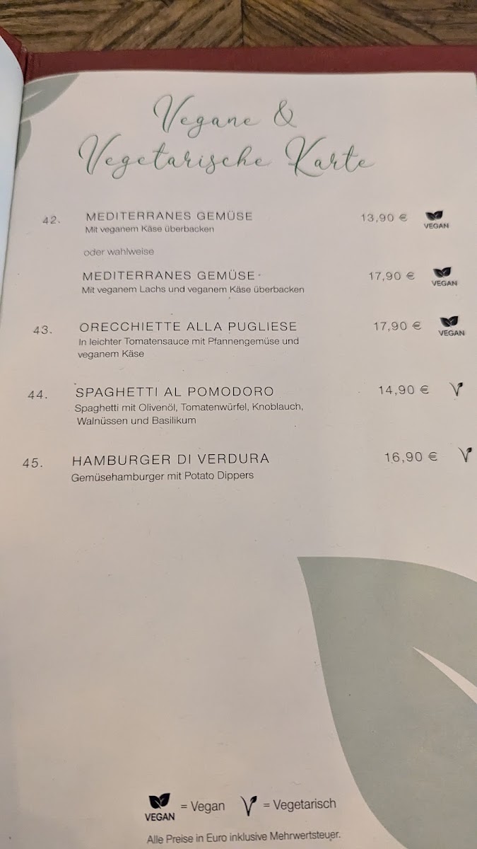 Menu Ristorante La Dolce Vita Cucina Italiana In Aurich-8