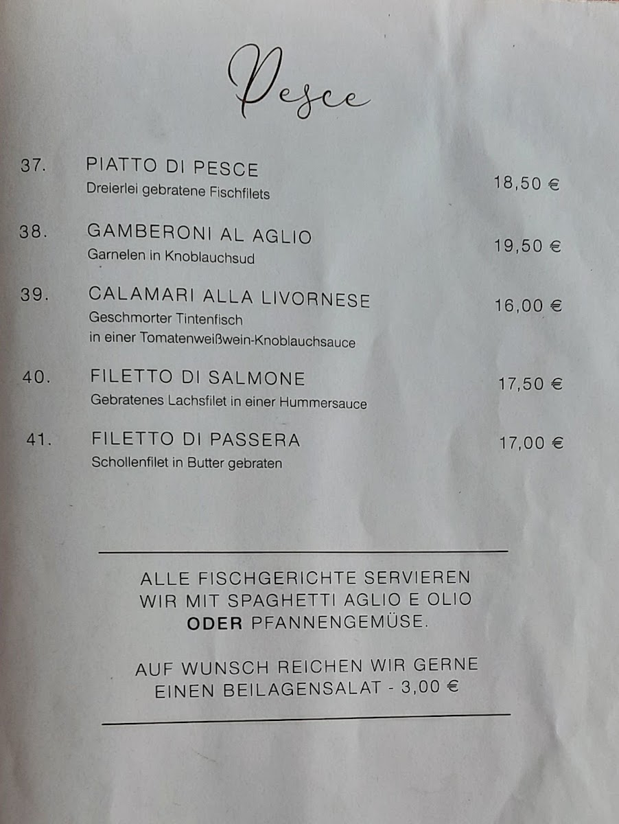 Menu Ristorante La Dolce Vita Cucina Italiana In Aurich-9